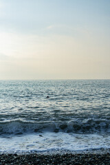 calm Black Sea at sunset