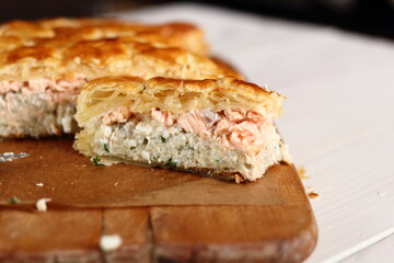 Salmon Puff Pastry Pie