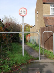 Bicycle patch alley way 