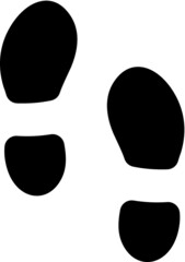 Vector illustration of the footprint