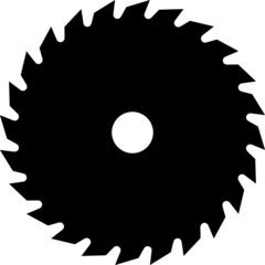 Vector illustration of the saw blade