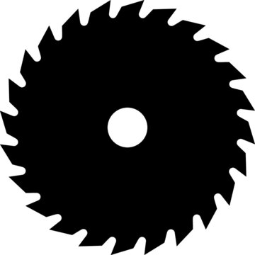 Vector illustration of the saw blade