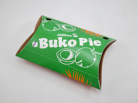 Jollibee buko coconut pie in Manila, Philippines