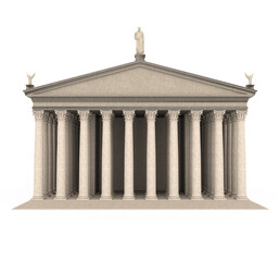 Greek Temple Isolated