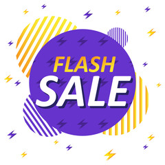Flash sale abstract background, Vector Banner for shop.	