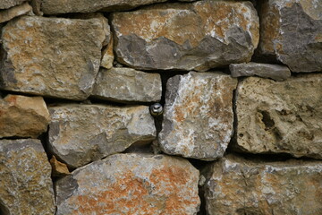 Mur de pierre sans joint, mur en pierre sèche