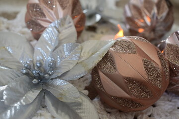 Flores e flocos de neve