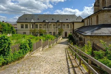 Fototapeta na wymiar Zisterzienserabtei Kloster Ebrach, Landkreis Bamberg, Oberfranken, Franken, Bayern, Deutschland