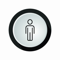 People in circle. Vector illustration. People line Icon