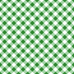 Vector green seamless table cloth texture. Vector illustration. Textile pattern.