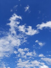 blue sky with clouds