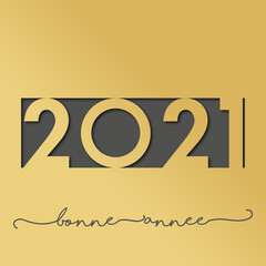 2021 - Bonne année moderne simple