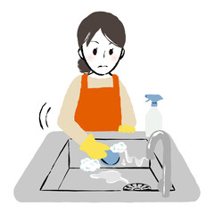 illustration of people and cleaning