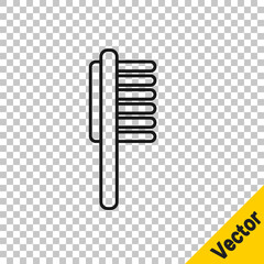 Black line Pets vial medical icon isolated on transparent background. Prescription medicine for animal. Vector.