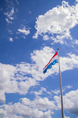 flag on sky background