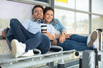 tourists travelers at a train station