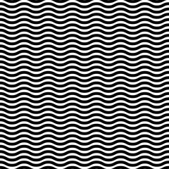 Seamless pattern wavy line vector illustration, horizontal texture wave simple background. Modern decorative element