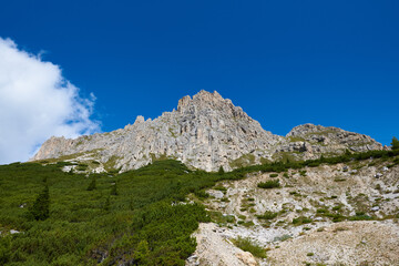 Auf dem Passo di Falzarego zwischen Cortina d’Ampezzo und Malga Castello