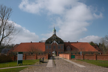 Hasselburg manor estate with gate house