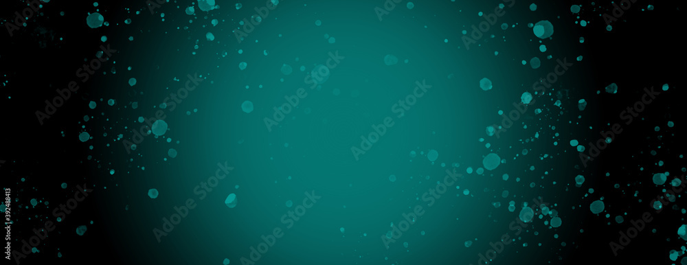 Poster elegant abstract background with radial green black gradient and splash