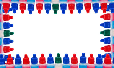transparent plastic bottles