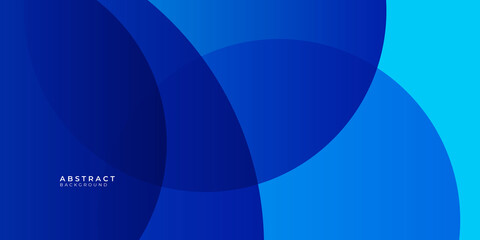 Blue abstract background with dark blue circles