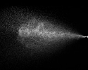 spray water drop droplet steam fog air mist liquid sprayer fluid background black aerosol pump sprinkle fresh