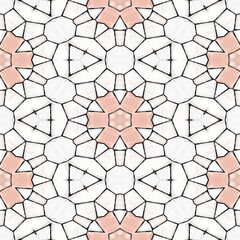 Pattern mosaic kaleidoscopic seamless generated texture, ornament, fragile, fractal, material,...