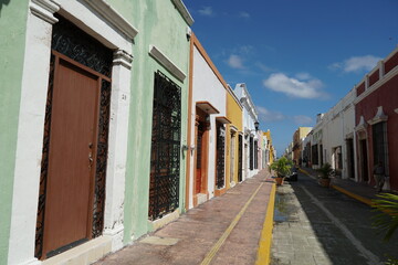 campeche, san francisco de campeche, mexico, buildings, historical, city centre, colonial, colors, travelling, yucatan