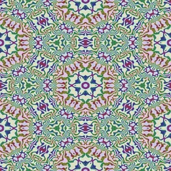 Pattern mosaic kaleidoscopic seamless generated texture, ornament, fragile, fractal, material,...