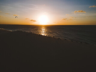 Beach sunset on the Dune 