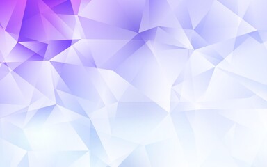 Obraz premium Light Purple vector shining triangular backdrop.