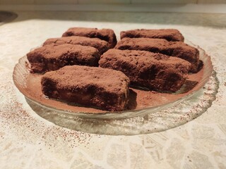chocolate cake on a plate