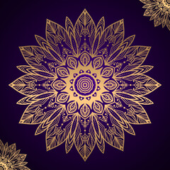 Luxury Elegant Mandala Vector Background Design Template. Mandala Islamic background Vector. Premium Mandala Vector Background For Flyer, Brochure, Business Card, Poster, Banner, Corporate Poster etc.