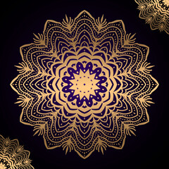 Luxury Elegant Mandala Vector Background Design Template. Mandala Islamic background Vector. Premium Mandala Vector Background For Flyer, Brochure, Business Card, Poster, Banner, Corporate Poster etc.
