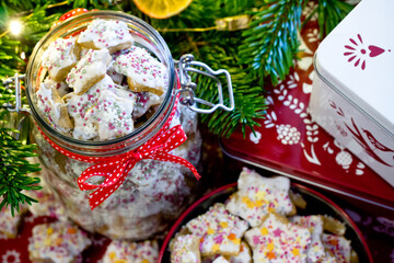 christmas gingerbread cookies and decorations