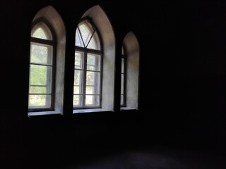 stained glass window in church