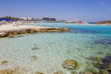 view of Ayia Napa beach, Cyprus, Greece