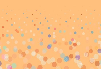 Light Blue, Red vector background with bubbles.