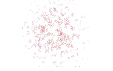 Light Pink, Red vector pattern with artificial intelligence network.