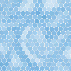 Texture of Terrazzo floor. Tile with turquoise and white pebbles and stone. Abstract light blue mosaic.