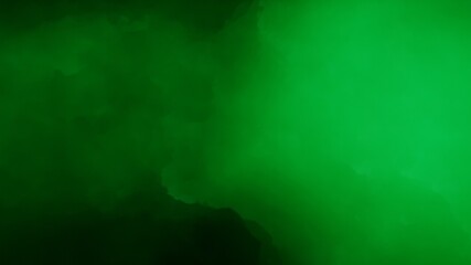 Beautiful green nebula in cosmos far away 3d render