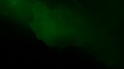 Beautiful green nebula in cosmos far away 3d render © ANDREI