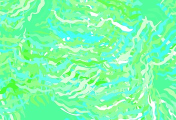 Fototapeta na wymiar Light Green vector texture with wry lines.
