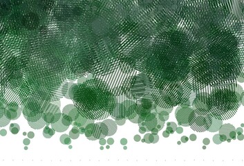 Light Green vector template with circles.