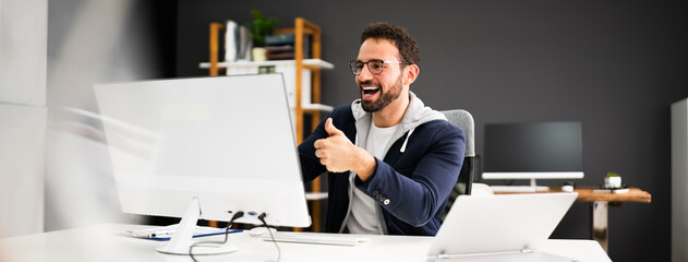 Video Conference Online Interview Business Call