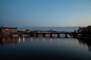 Prague in the evening.