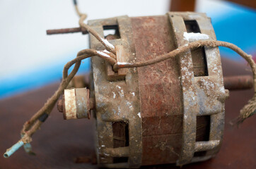 Photo of electric motor from the washing machine