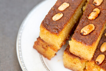 Turkish Dessert Sambali or Damascus Dessert (Sam Tatlisi)