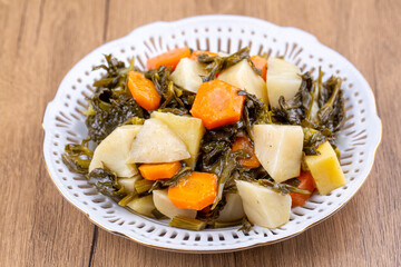 Turkish olive oil foods; celery (kereviz)